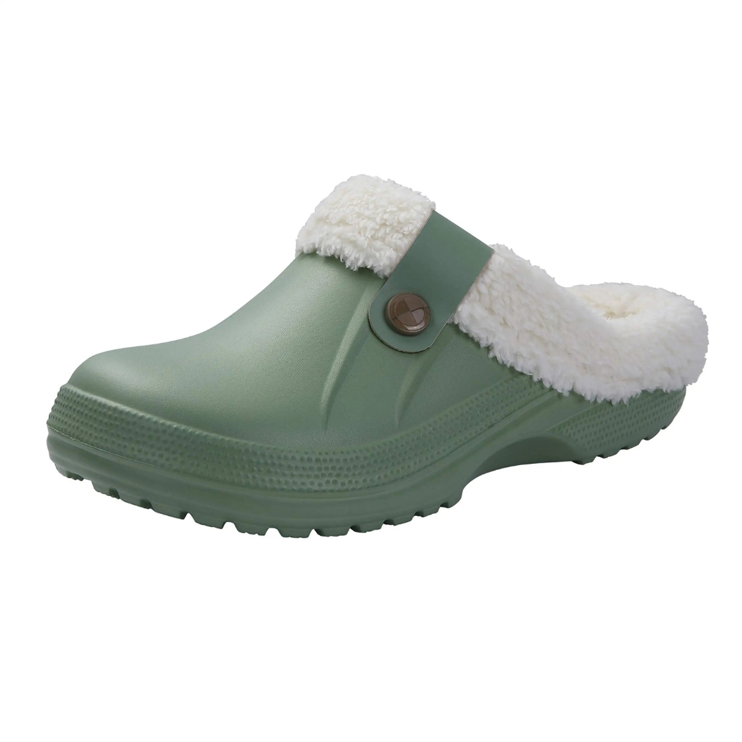 Slipper with Waterproof Sole & Plush Lining – CosyStep Winter Clogs