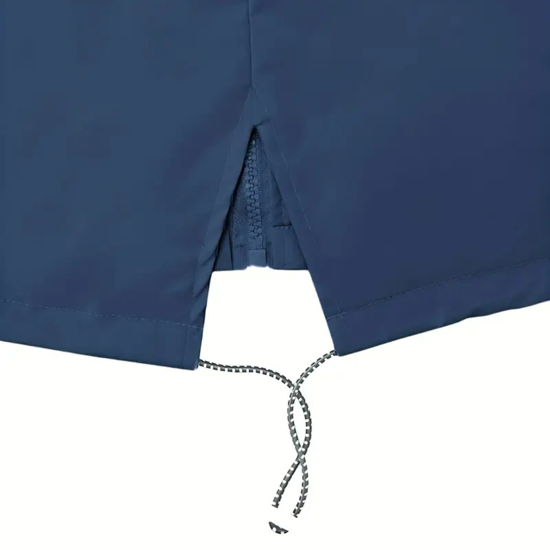 Women’s Long Waterproof Raincoat with Hood – Lightweight Casual Coat