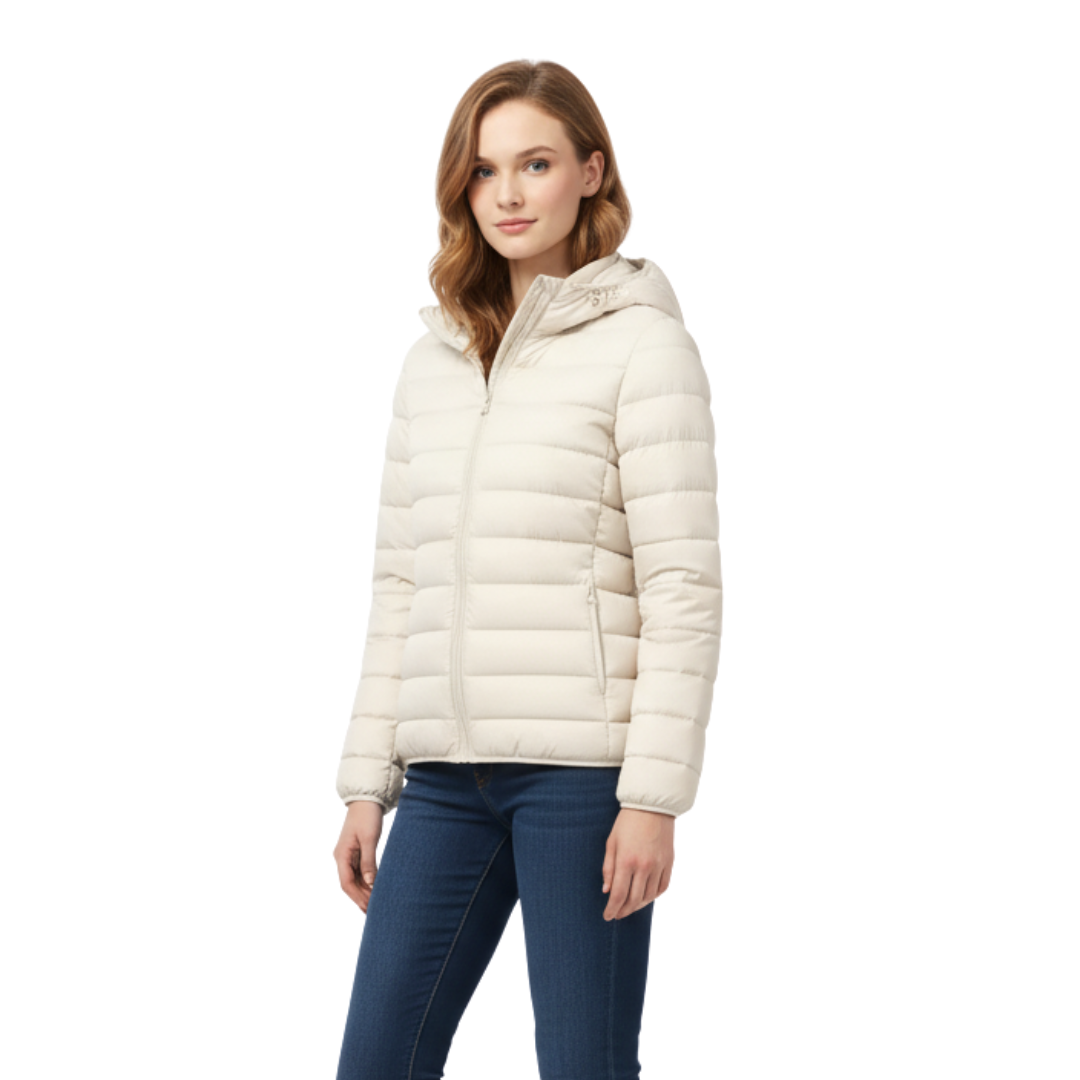 Waterproof Puffer Jacket with Hood – Windproof Winter Coat