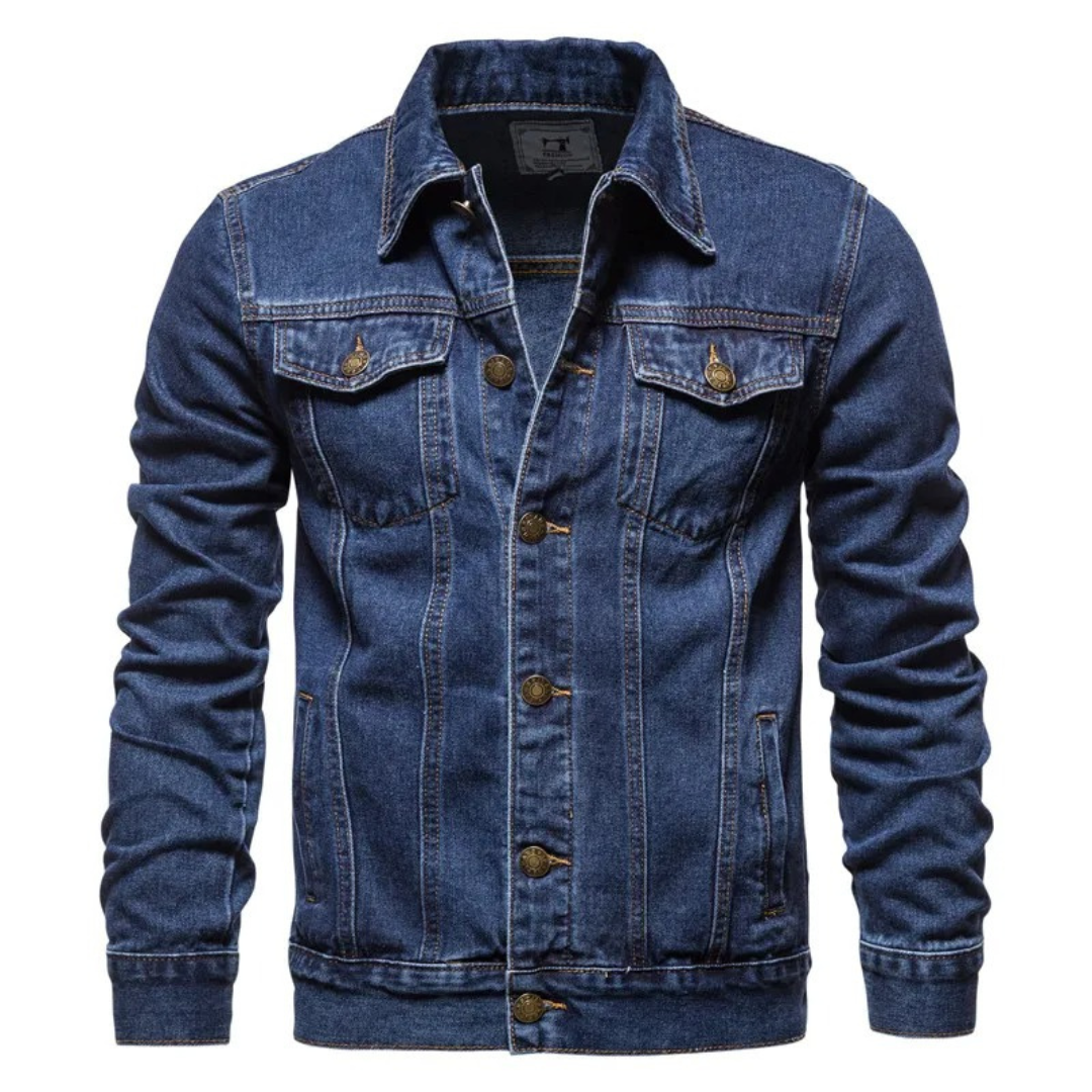 Men’s Vintage Denim Jacket – Ironweft Classic Cotton Outerwear