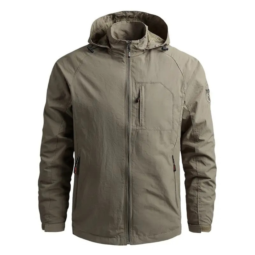 Men’s Waterproof Softshell Tactical Jacket – Hooded Outdoor Shell