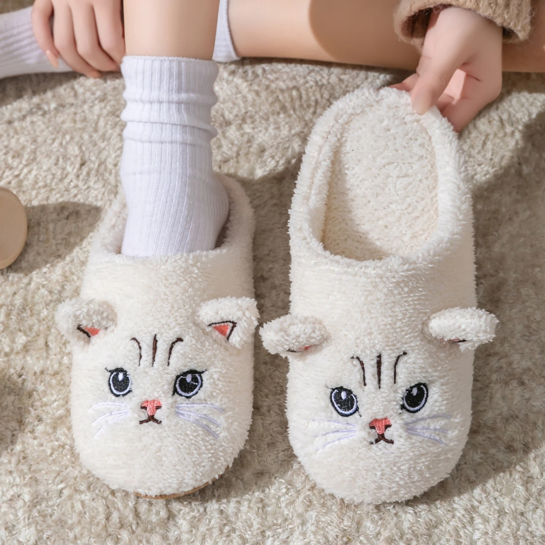 Slipper – CozyWhisker Cat Face Indoor Slippers
