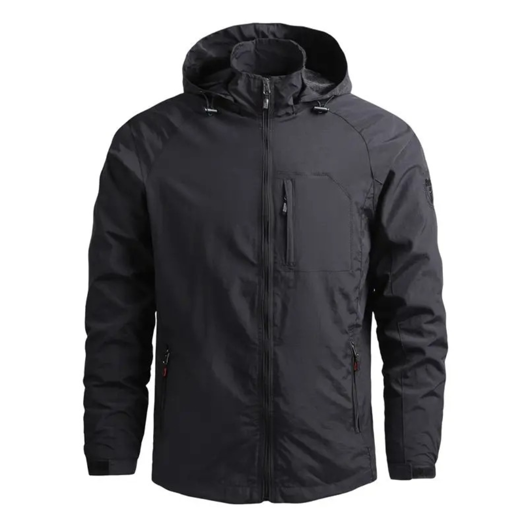 Men’s Waterproof Softshell Tactical Jacket – Hooded Outdoor Shell