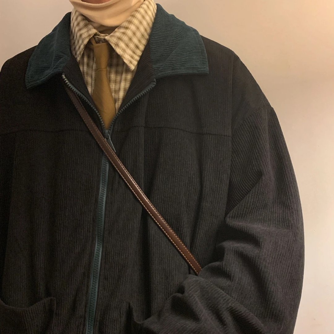 Men’s Retro Corduroy Bomber Jacket – Broadmoor Zip Jacket