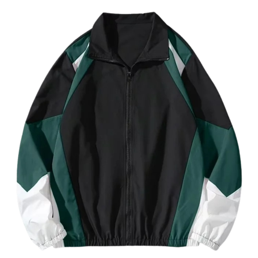 Men’s Lightweight Colour-Block Windbreaker – Sports Jacket