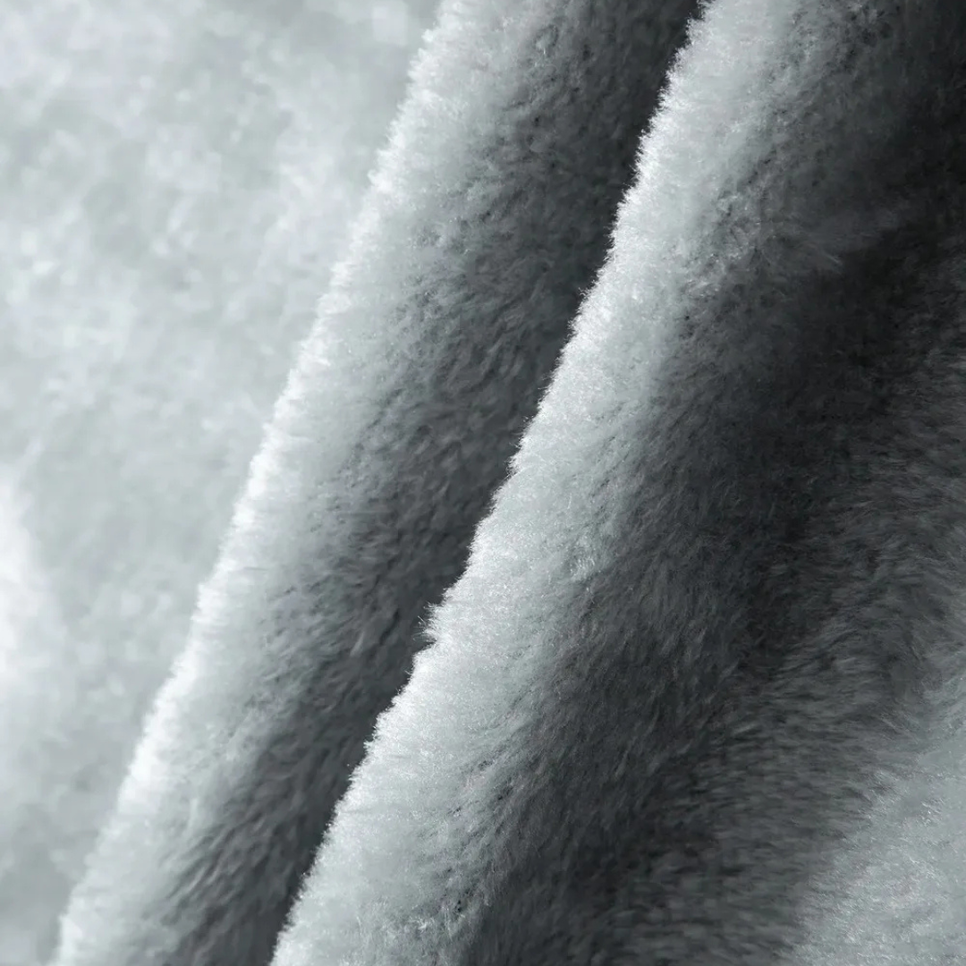 Men’s Wool-Lined Fleece Jacket – Warm Hooded Winter Zip-Up