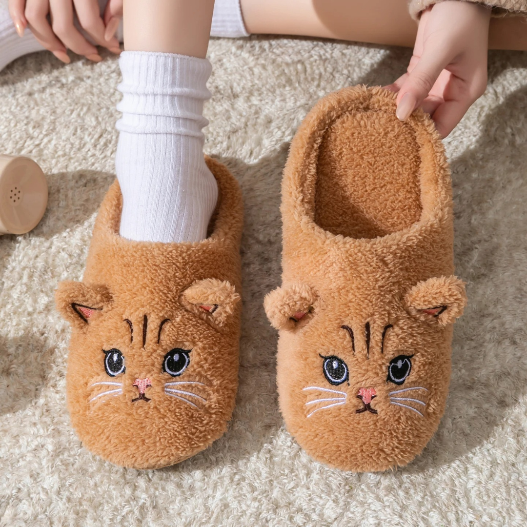Slipper – CozyWhisker Cat Face Indoor Slippers