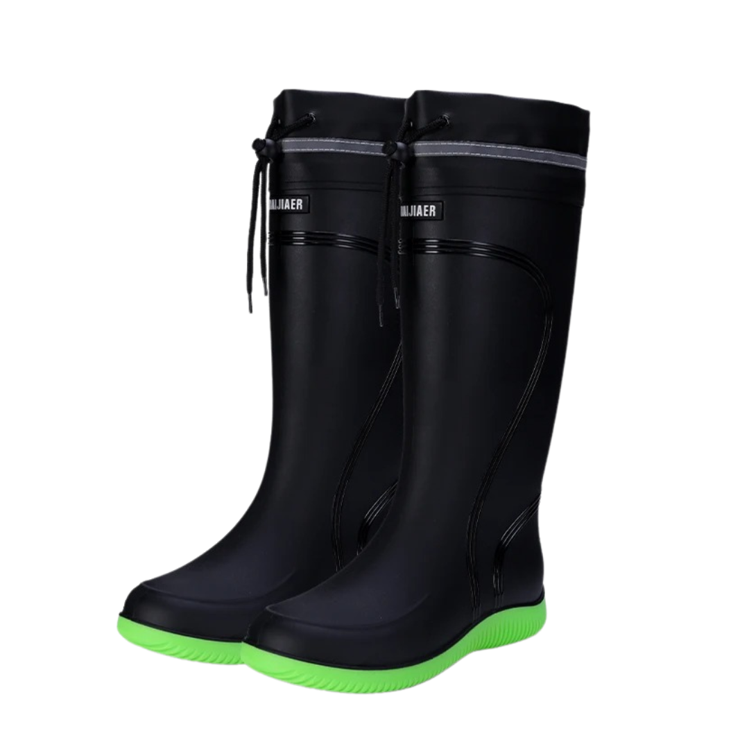 Rain Boots – StormStride Waterproof Mid-Calf Drawstring Boots