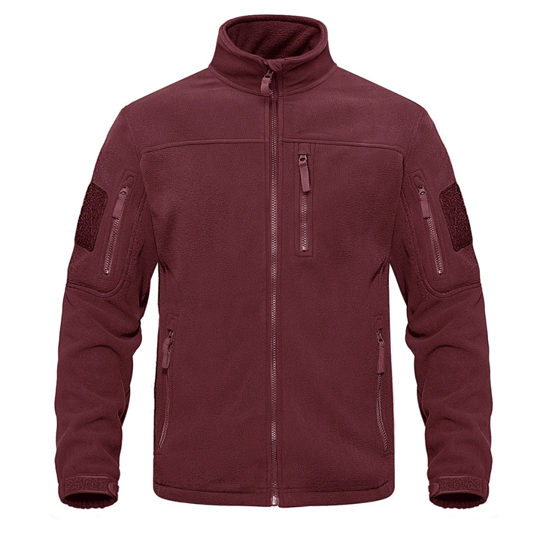 Men’s Thermal Fleece Jacket – Tactical Zip-Up Outdoor Jacket