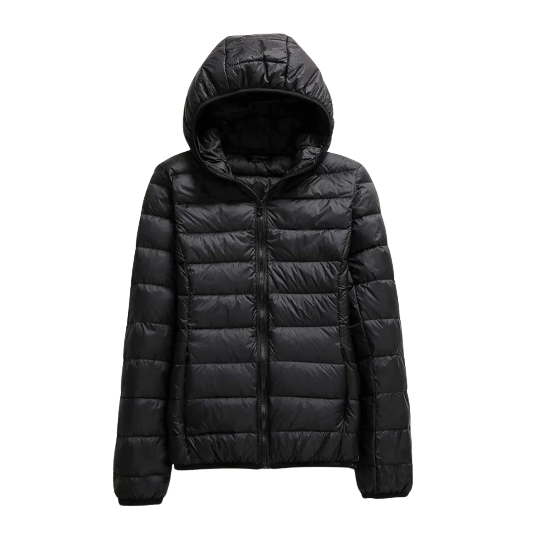 Waterproof Puffer Jacket with Hood – Windproof Winter Coat