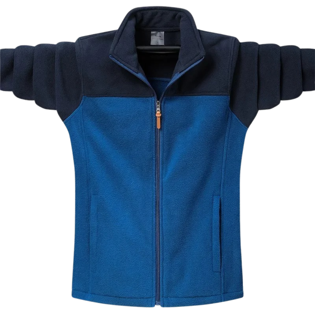 Men’s Softshell Fleece Jacket – Thermal Outdoor Zip-Up for Autumn & Winter