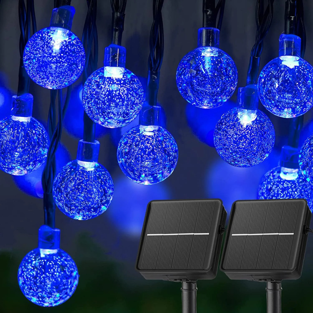 Fairy Light Solar String Lights – CrystalGlow Garden Globes