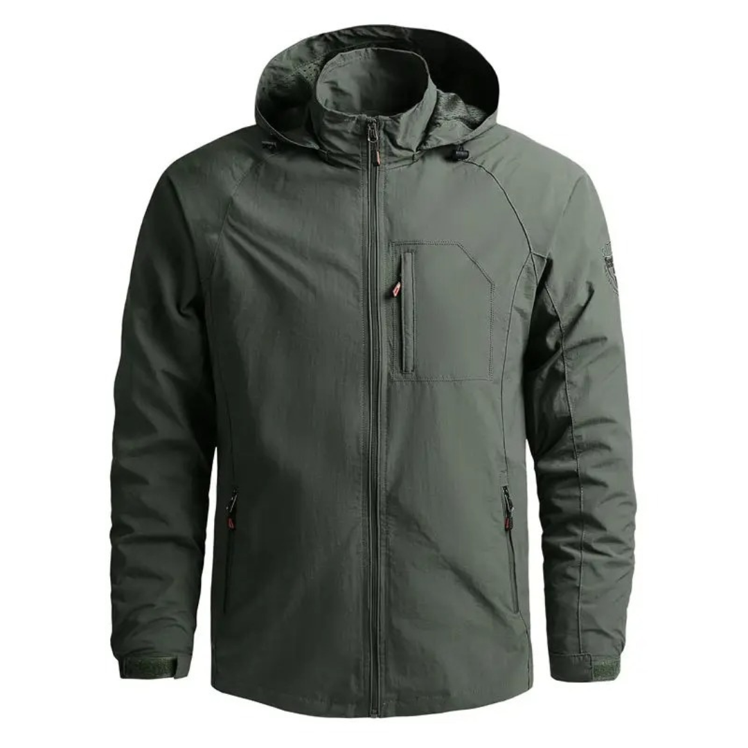 Men’s Waterproof Softshell Tactical Jacket – Hooded Outdoor Shell