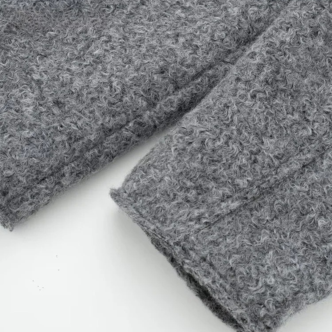 Women’s Zip-Up Fleece Jacket – Westmere SoftWool Pocket Coat