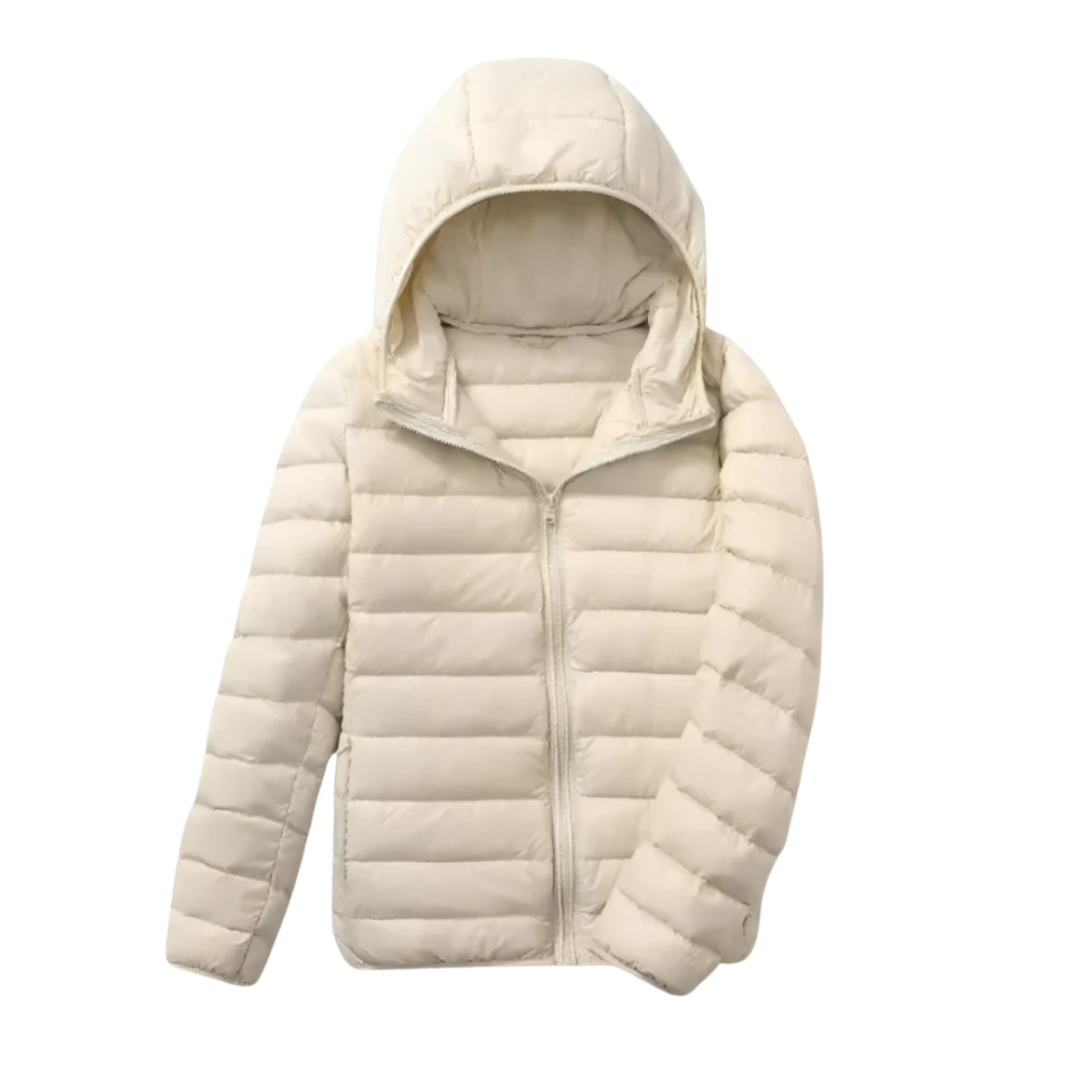 Waterproof Puffer Jacket with Hood – Windproof Winter Coat