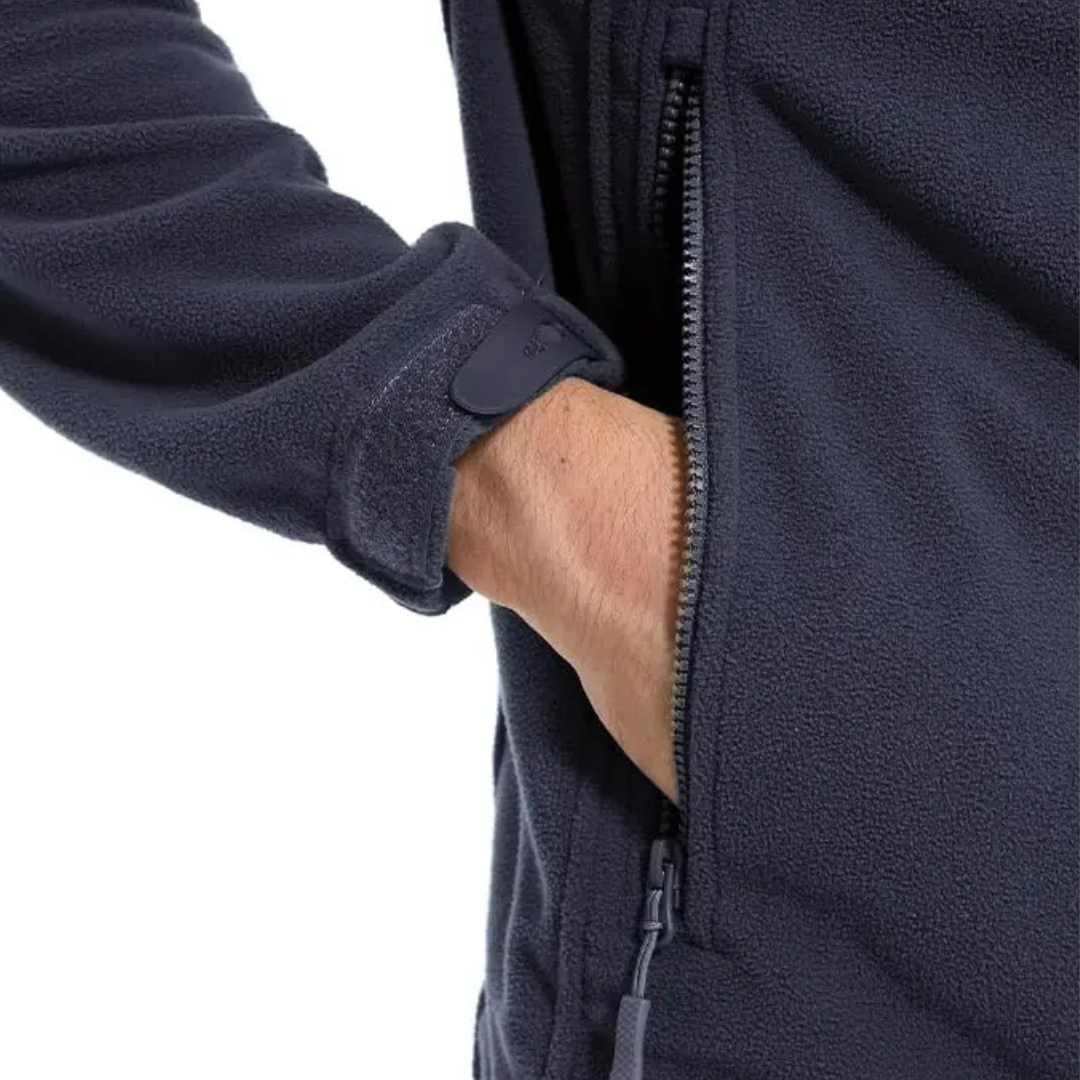 Men’s Windproof Hooded Fleece Jacket – Warm Outdoor Softshell