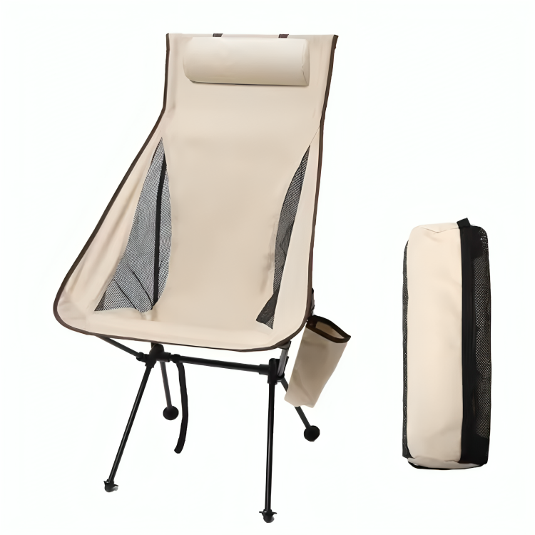Folding Chair with Headrest & Aluminium Frame – CampNest Chair