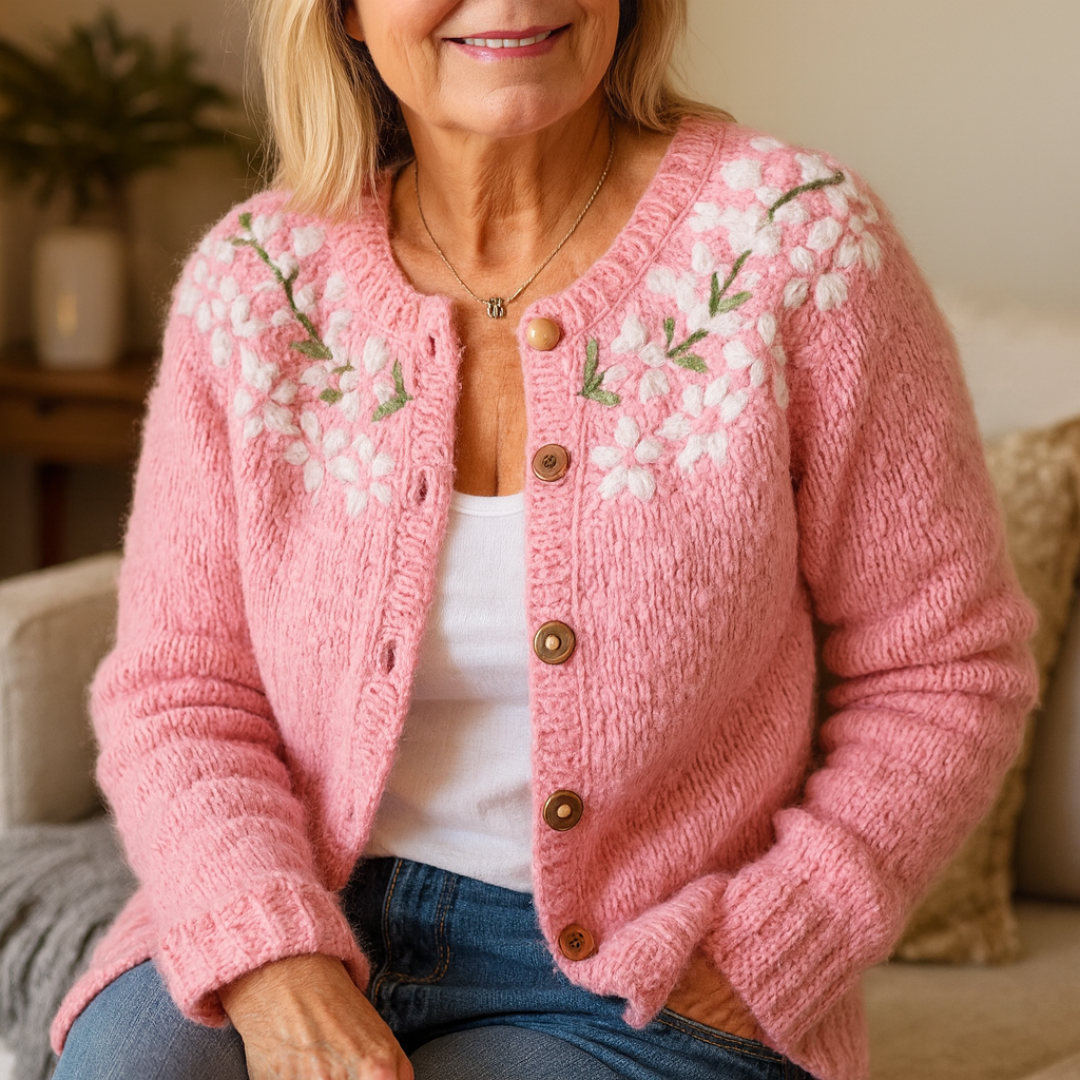 Knit Cardigan for Women – Roselind Nordic Button-Up