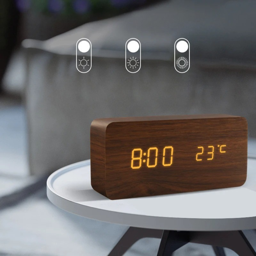 Nordspur | Woodverge Digital Wooden Tabletop Clock
