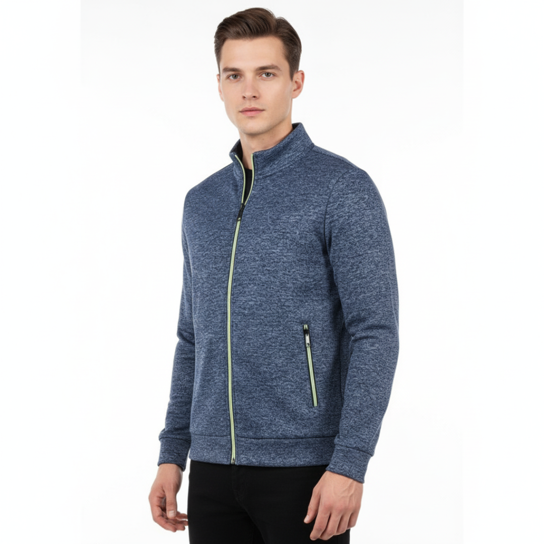 Men’s Full Zip Fleece Jacket – Thermal Knit