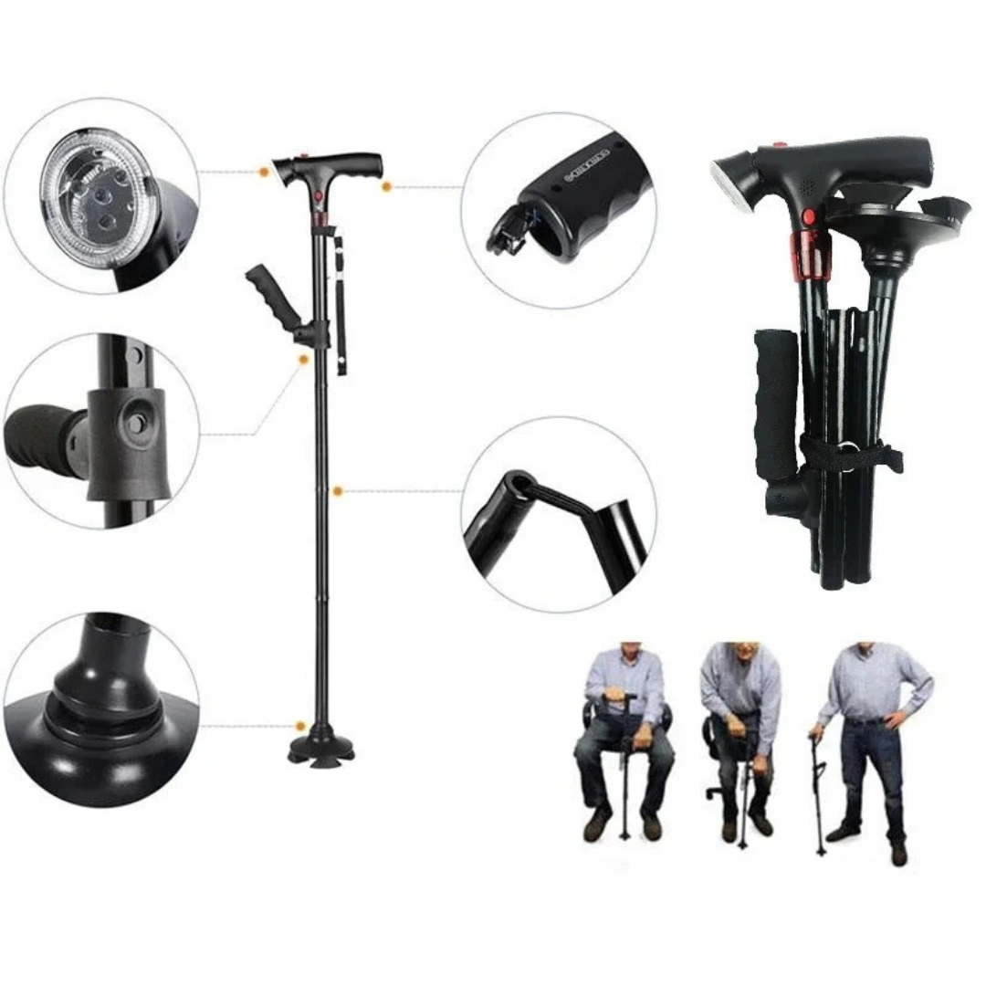 Nordspur | StabiliTrek Foldable Aluminum Quad Cane