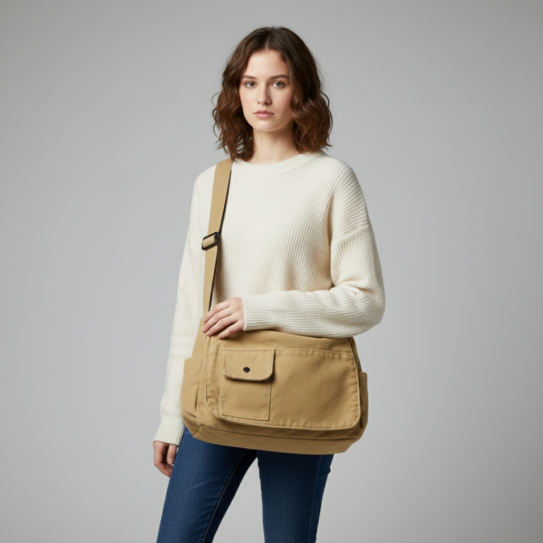 Nordspur | Large Canvas Messenger Bag