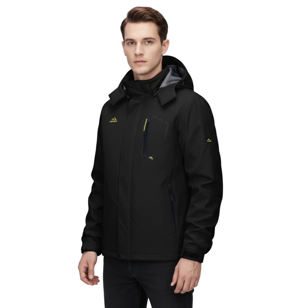 Men’s Waterproof Outdoor Jacket – Coat with Detachable Hood