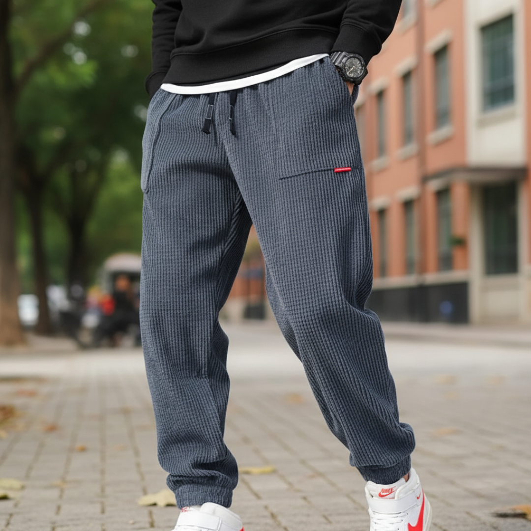 Fleece Joggers for Men – CorduEase Thermal Harem Trousers