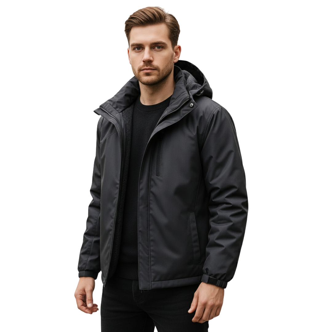 Men’s Waterproof Jacket with Hood – Rain & Windproof Coat