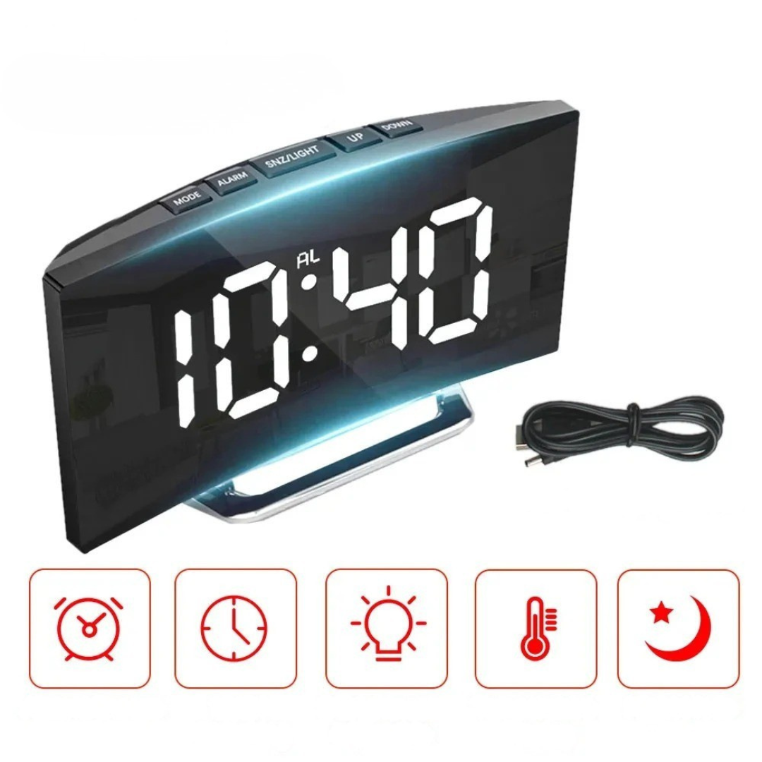 Nordspur | Lumori Mirror Finish LED Clock