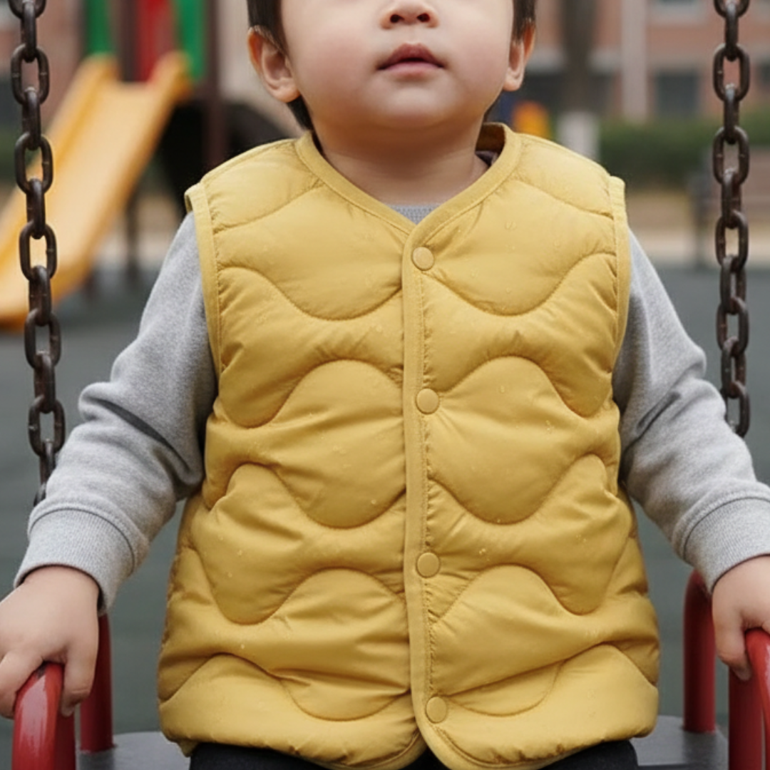 Children’s Winter Vest Jacket – PuffNest Cotton-Padded Gilet for Boys & Girls