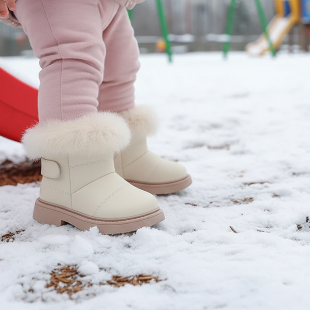 Baby Winter Shoes – SnuggleStep Children’s Short Plush Boots