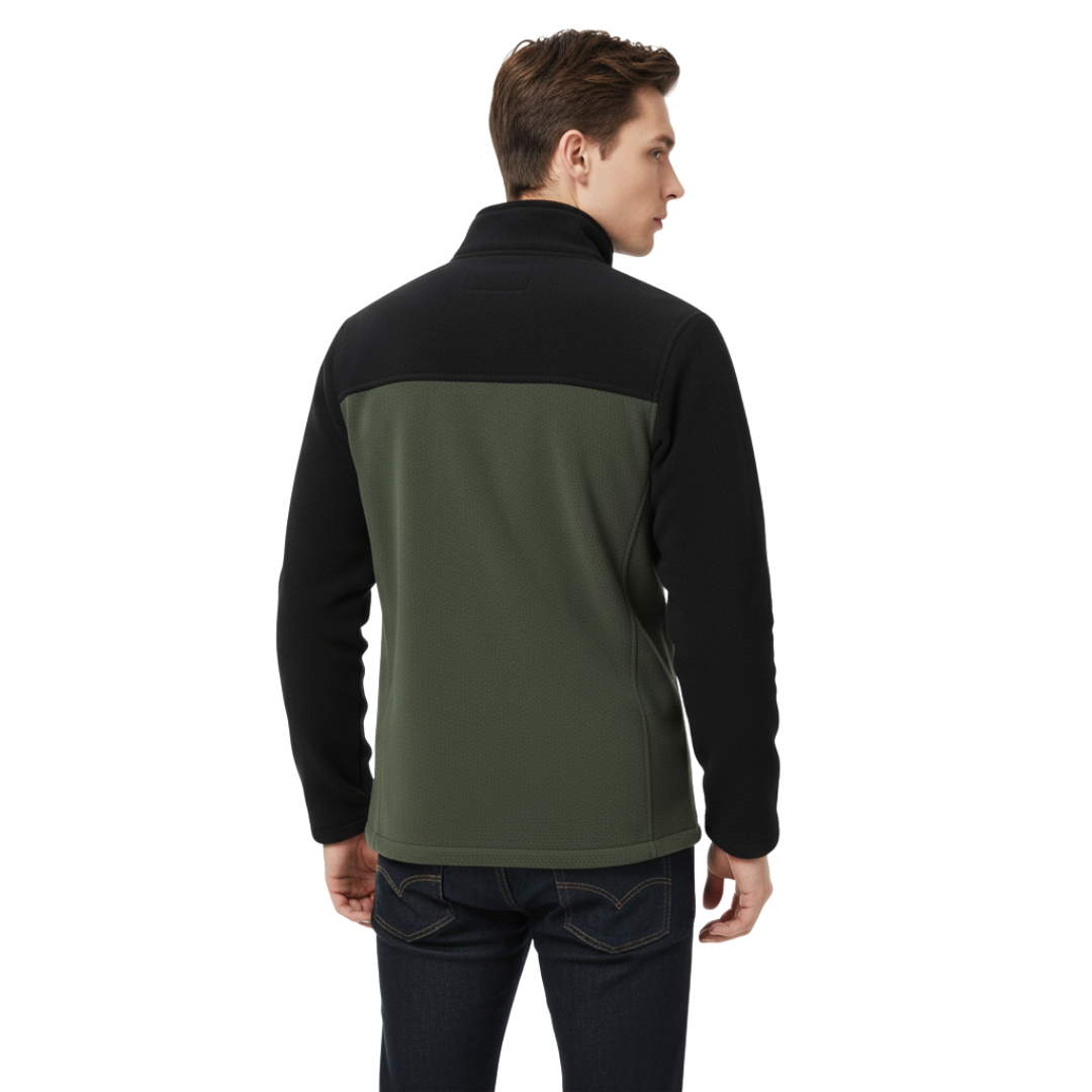 Men’s Softshell Fleece Jacket – Thermal Outdoor Zip-Up for Autumn & Winter