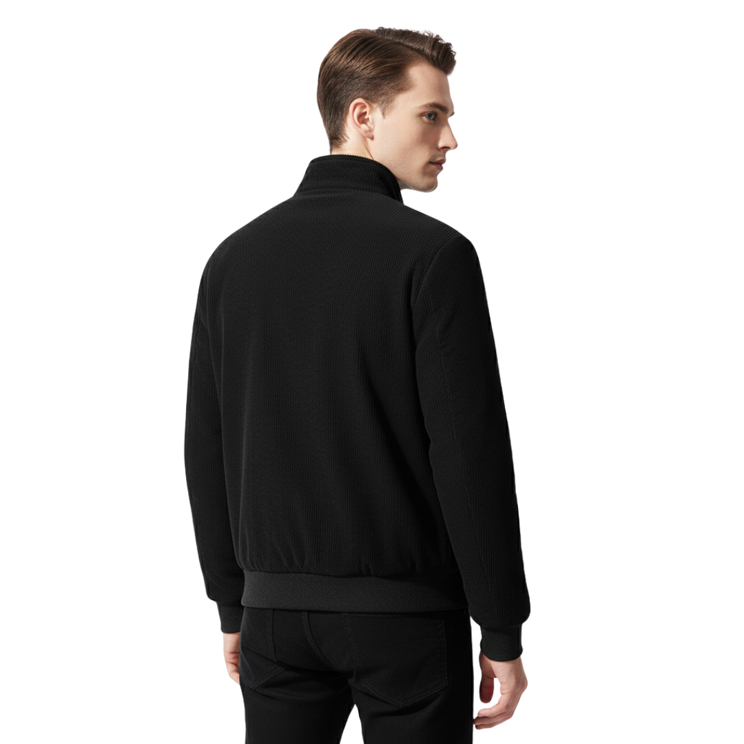 Men’s Corduroy Fleece-Lined Jacket – Warm Winter Zip-Up Coat