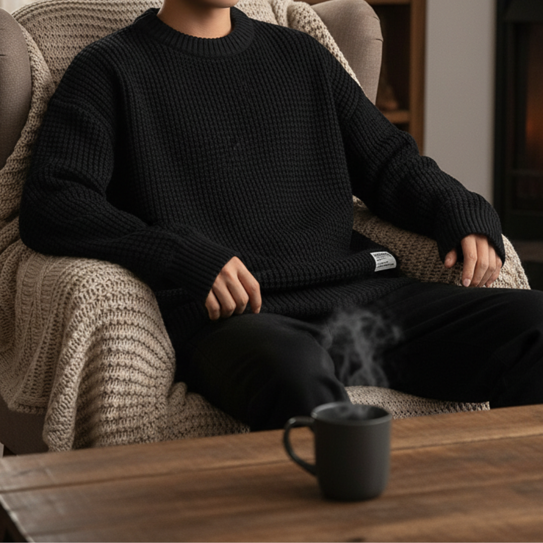 Men's Knit Sweater – HearthLayer Pullover