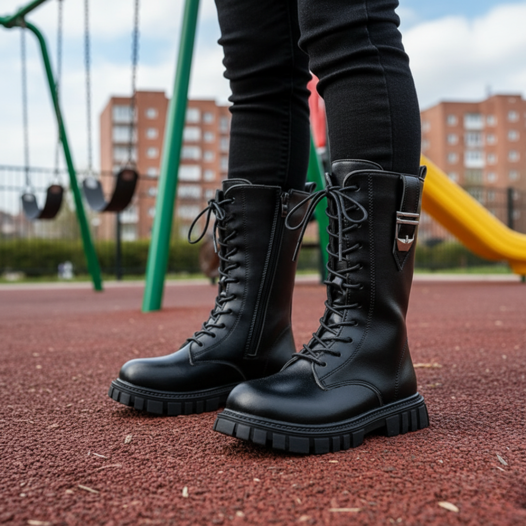 Baby Boots Waterproof with Side Zip & Anti-Slip Sole – SnowStride Children’s Boots