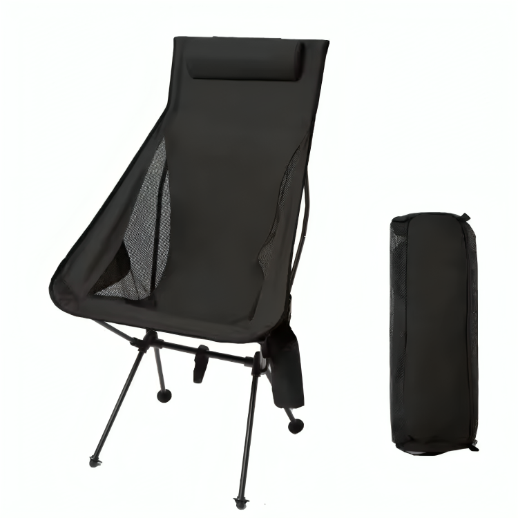 Folding Chair with Headrest & Aluminium Frame – CampNest Chair