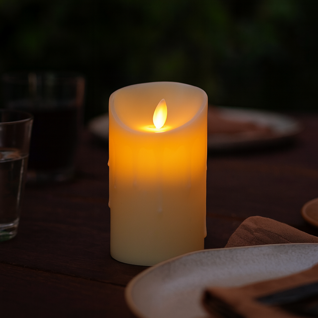 LED Flameless Candle Set with Remote Control – GlowLuxe Trio