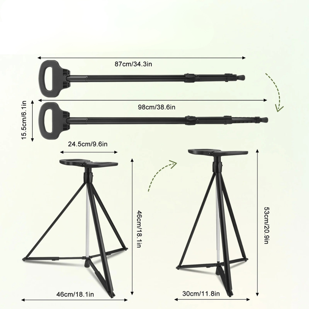 Nordspur | Restrell Foldable Aluminum Walking Cane