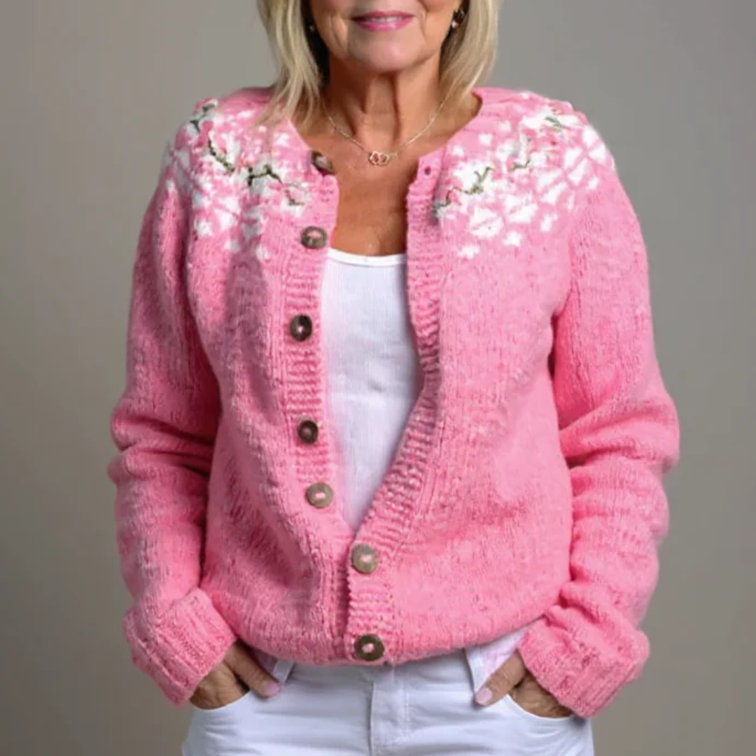 Knit Cardigan for Women – Roselind Nordic Button-Up