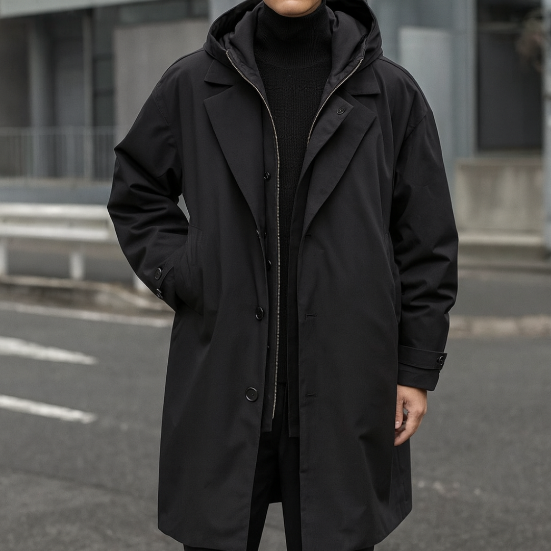 Windproof & Waterproof Autumn Jacket with Hood – StormGuard Coat