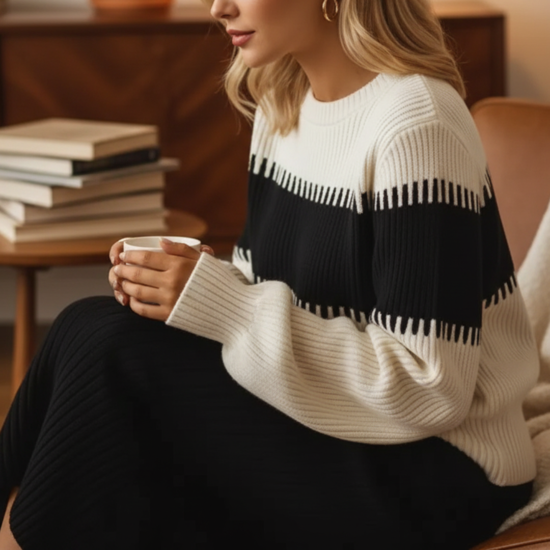 Women's Knitted Sweater Skirt Set – CurveKnit Vest Co-Ord