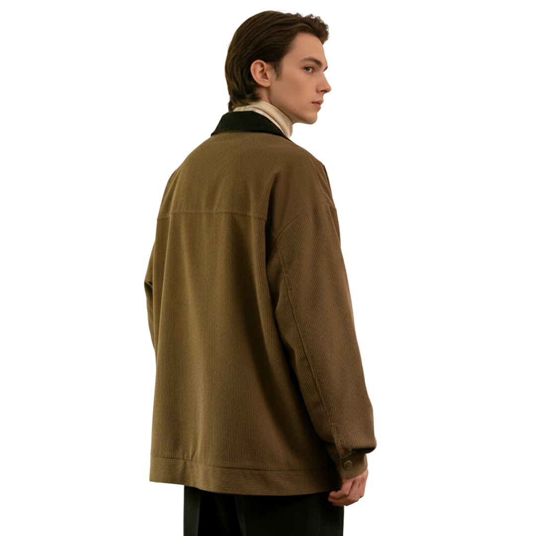 Men’s Retro Corduroy Bomber Jacket – Broadmoor Zip Jacket