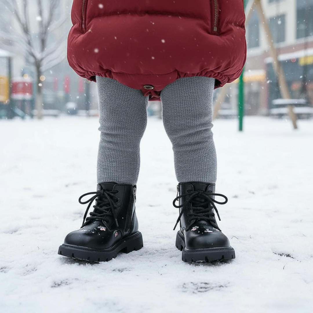 Baby Girl Ankle Shoes – BloomSteps Embroidered Children's Boots