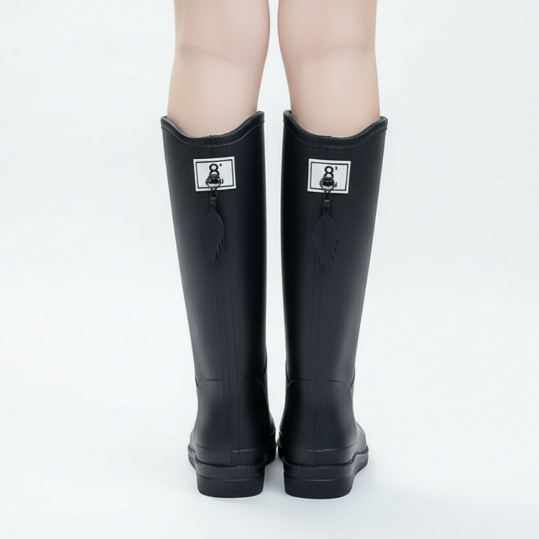 Rain Boots for Women Waterproof Mid-Calf Slip-On – StormTrek PVC Boots