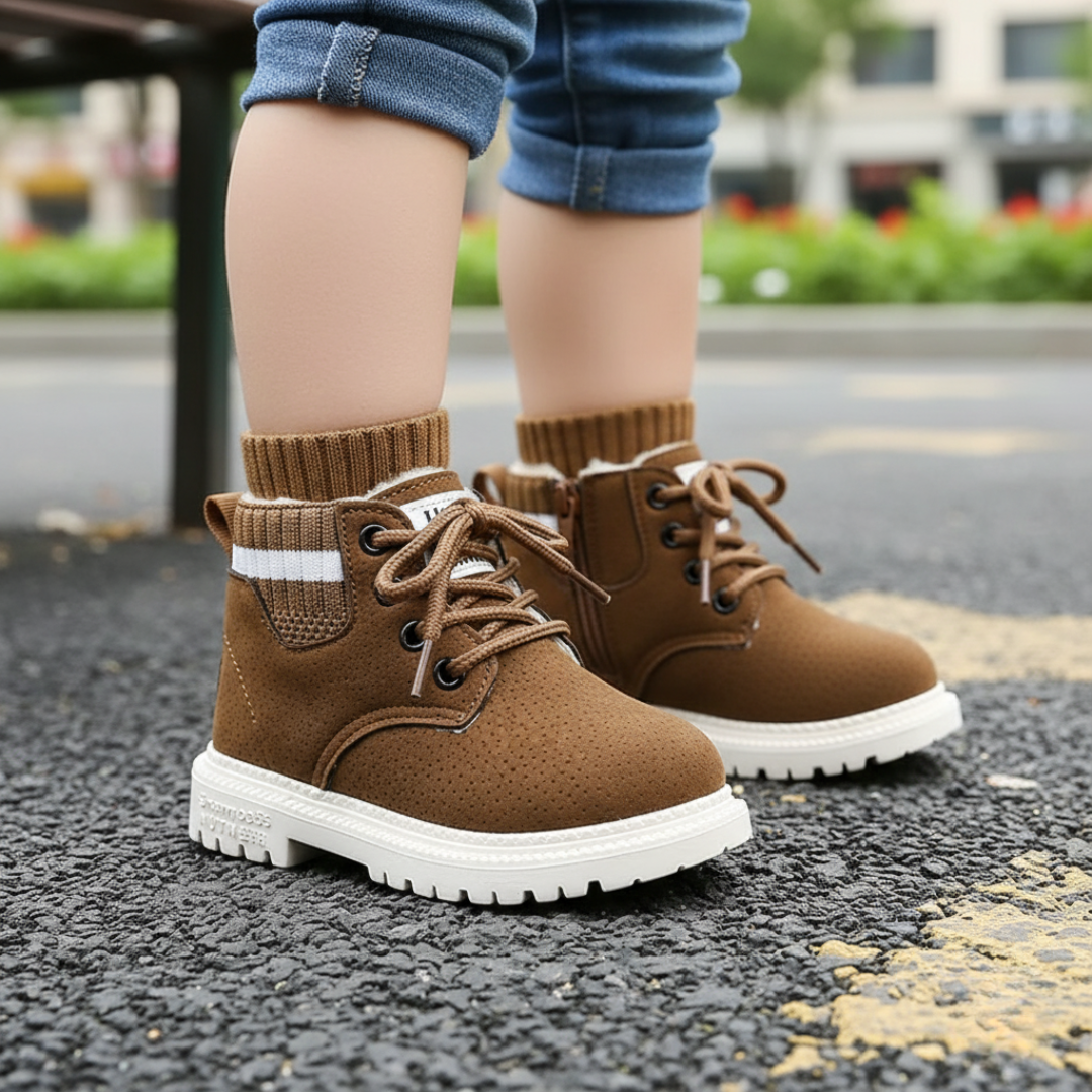 Baby Winter Boots – SnuggleStep Ankle Boots with Warm Fur Lining