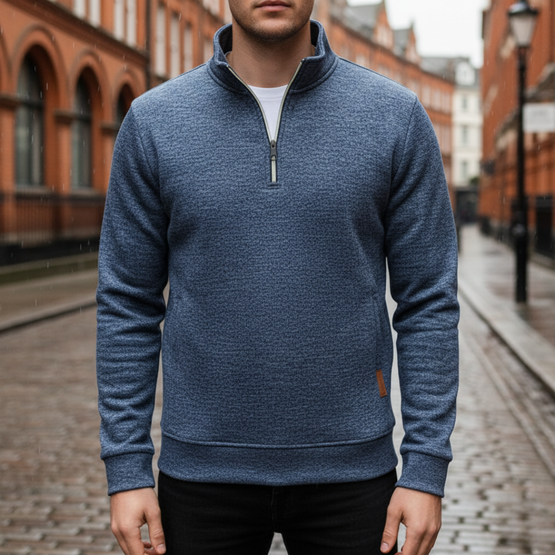 Half Zip Fleece for Men – NordicWool Pullover