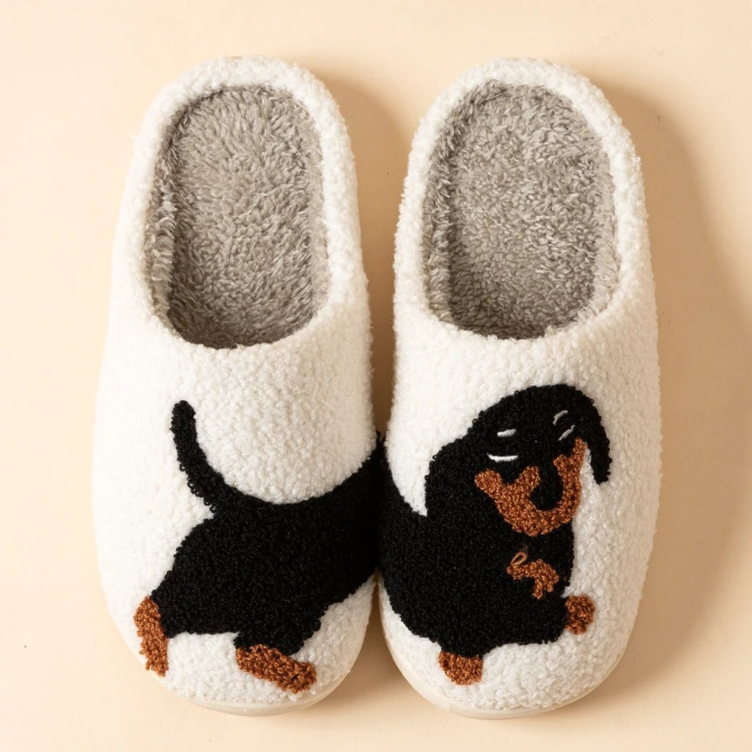 Slipper for Women – PawSnug Dachshund Cotton Indoor Slippers