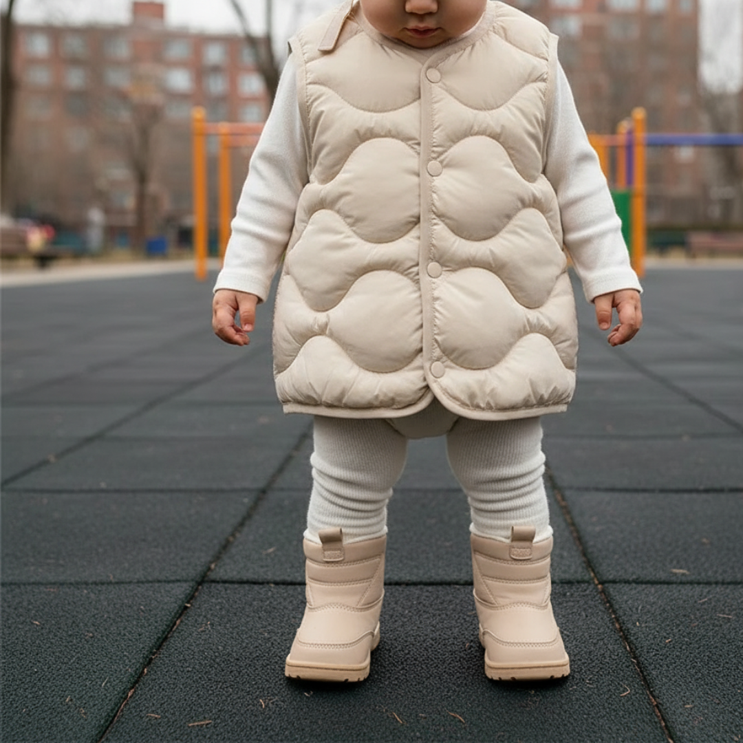 Children’s Winter Vest Jacket – PuffNest Cotton-Padded Gilet for Boys & Girls