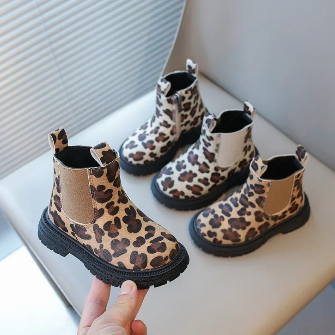 Baby Winter Shoes – WildPaw Children’s Leopard Ankle Boots